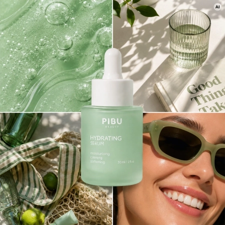 PIBU Beauty - Hydrating Serum - Увлажняющая сыворотка для лица с медными пептидами - 30ml