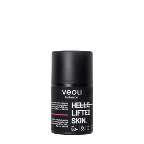 Veoli Botanica - Hello, Lifted Skin - Легкий сонцезахисний крем проти фотостаріння SPF 50+, UVA, UVB, PA++++, HEV/IR - 50ml