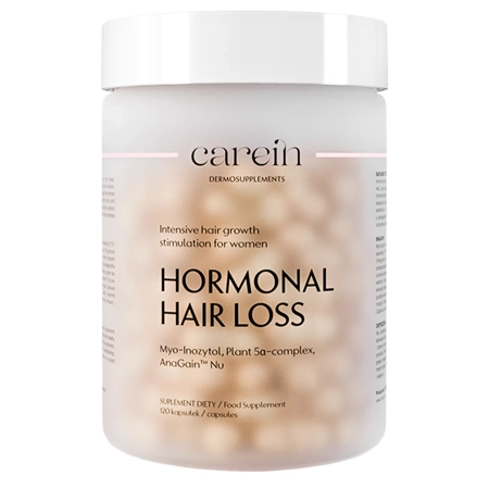 Carein - Hormonal Hair Loss - Дермодобавка - Випадіння волосся гормонального походження - 120капсул