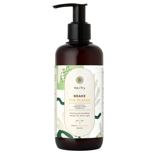 HairTry - Brake the flakes - Нормализующий шампунь с салициловой кислотой - 250ml