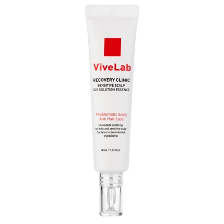 ViveLab - Recovery Clinic Sensitive Scalp SOS Solution Essence - Регенерувальна і заспокійлива сироватка для шкіри голови - 40ml