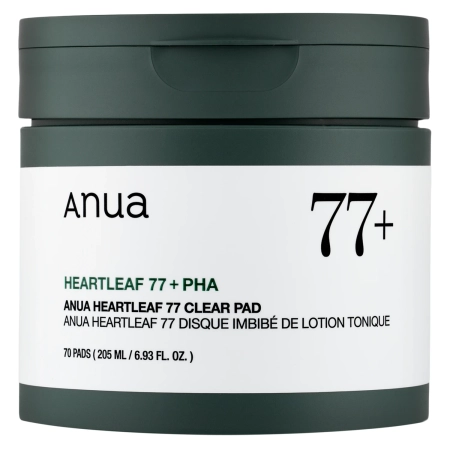 Anua - Heartleaf 77% Clear Pad - Успокаивающие пэды с экстрактом гуттуинии - 70шт.
