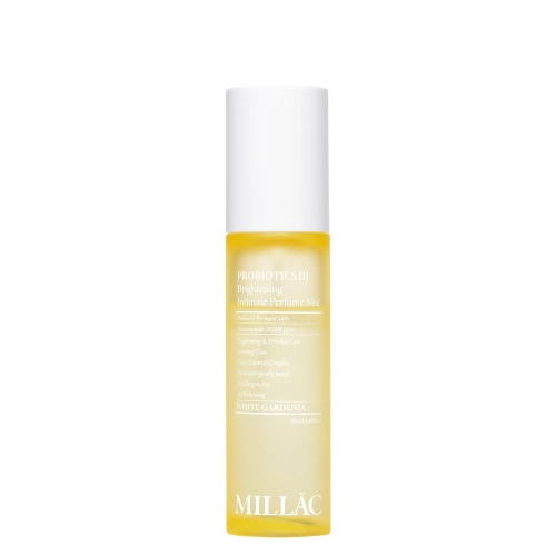 MILLAC - Probiotics III Brightening Intimate Perfume Mist - Пробіотичний парфумований спрей для інтимної зони - White Gardenia - 50ml