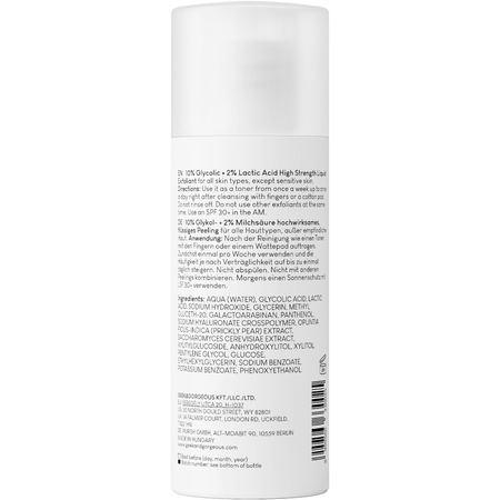 Geek & Gorgeous - Ексфоліант з гліколевою та молочною кислотами 12% - Smooth Out - 100ml