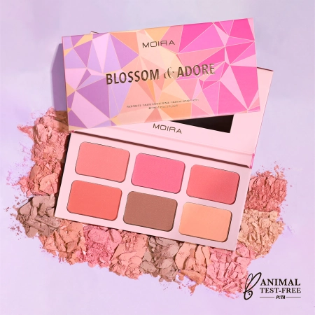 Moira - Blossom & Adore Palette - Палетка рум'ян - 6x5,6g