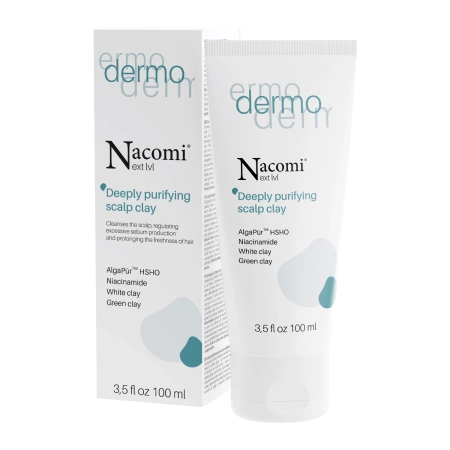 Nacomi - Dermo - Глиняний пілінг для шкіри голови - 100ml