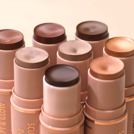 Moira - Sculpt & Glow Duo Stick - Стик для контуринга - 400 Glowing Up! - 6g+5,2g