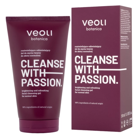 Veoli Botanica - CLEANSE WITH PASSION - Освітлювальний та освіжальний гель для вмивання - 150ml