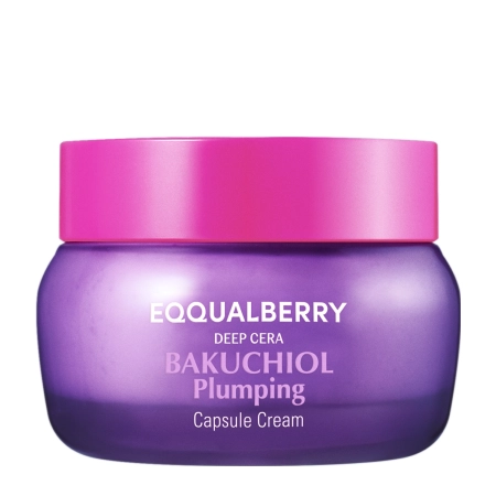 EQQUALBERRY - Bakuchiol Plumping Capsule Cream - Укрепляюще-увлажняющий крем с бакучиолом - 50ml