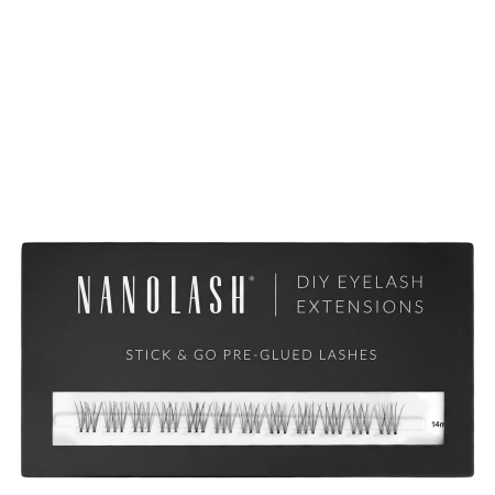 Nanolash - Stick & Go Pre-Glued Lashes - Пучковые ресницы на самоклеящейся основе - Innocent - 1 упаковка