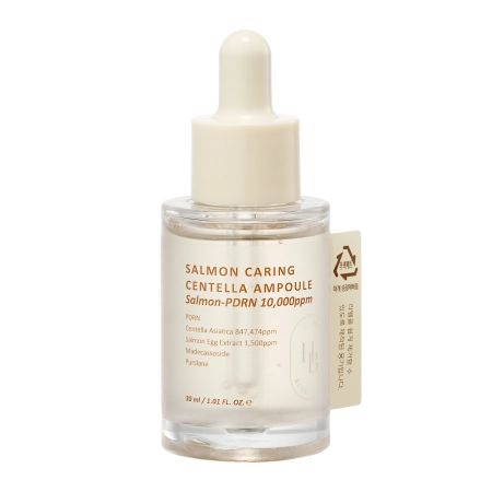 HEVEBLUE - Salmon Caring Centella Ampoule - Ревіталізуюча ампула для обличчя - 30ml
