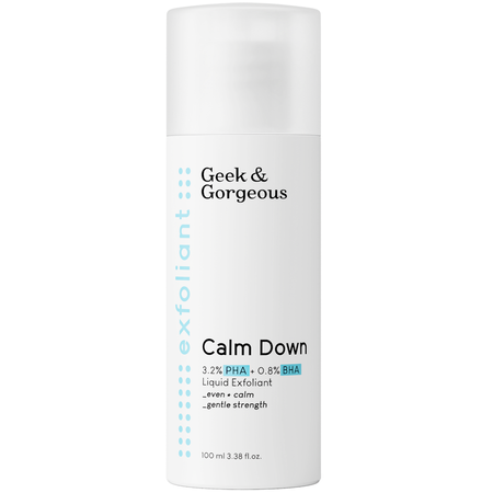 Geek & Gorgeous - Эксфолиант для чувствительной кожи с кислотами 4% PHA и BHA - Calm Down - 100ml