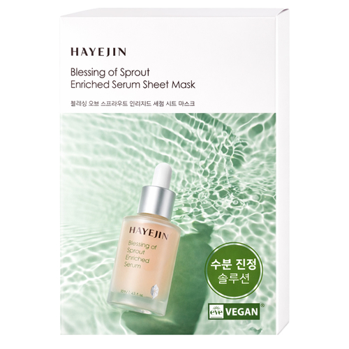 Hayejin - Blessing of Sprout Enriched Serum Sheet Mask - Увлажняющая тканевая маска для лица - 1шт/25ml