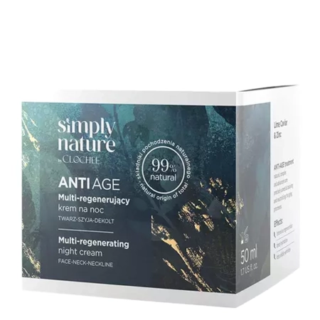 Clochee - Simply Nature - Нічний мультивыдновлювальний крем - 50ml