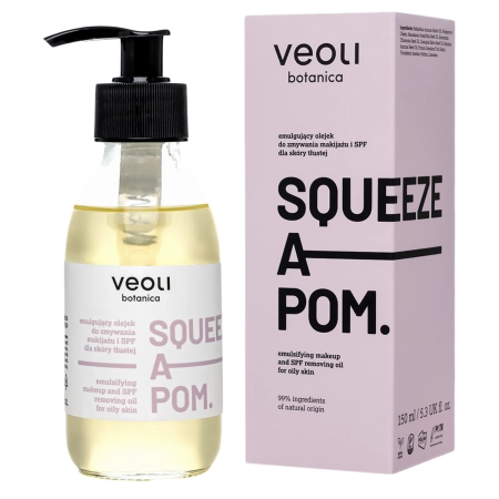 Veoli Botanica - Емульгувальна олія для зняття макіяжу та SPF для жирної шкіри - 150ml