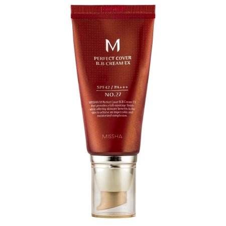 Missha - M Perfect Cover BB Cream SPF42/PA+++ - BB-крем для обличчя - No.27 Honey Beige - 50ml