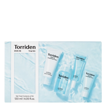 Torriden - Dive-In Trial Kit - Набір зволожувальної косметики для обличчя - 50ml+30ml+20ml+20ml