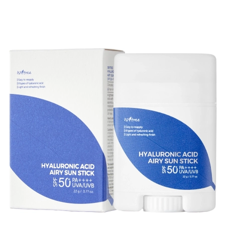 Isntree - Hyaluronic Acid Airy Sun Stick SPF 50+ PA ++++ - Солнцезащитный крем в стике с гиалуроновой кислотой - 22g
