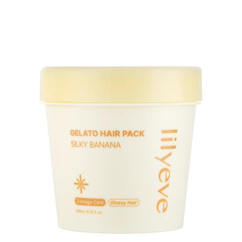 lilyeve - Repair:Turn Gelato Hair Pack - Укрепляющая маска для волос - Silky Banana - 200ml