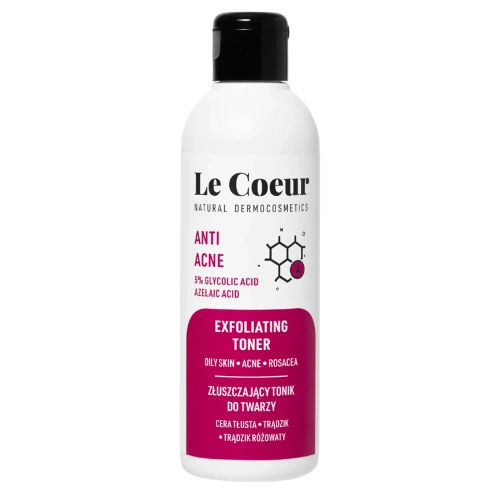 Le Coeur - Anti Acne - Відлущувальний кислотний тонік для обличчя - 200ml