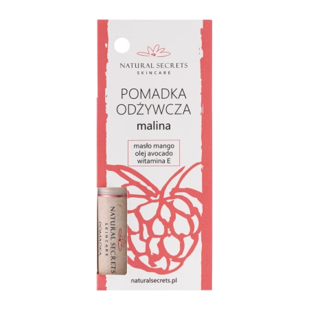 Natural Secrets - Защитная помада для губ - Малина - 3,5g