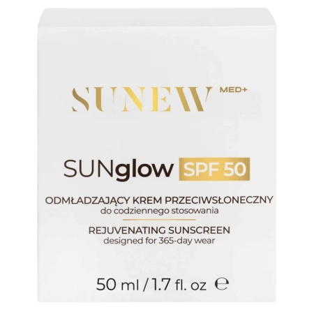 SunewMed+ - SUNglow SPF50 - Омолоджувальний сонцезахисний крем для обличчя - 50ml