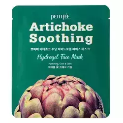 Petitfee - Гидрогелевая успокаивающая маска для лица с экстрактом артишока - Artichoke Soothing Hydrogel Face Mask - 32g