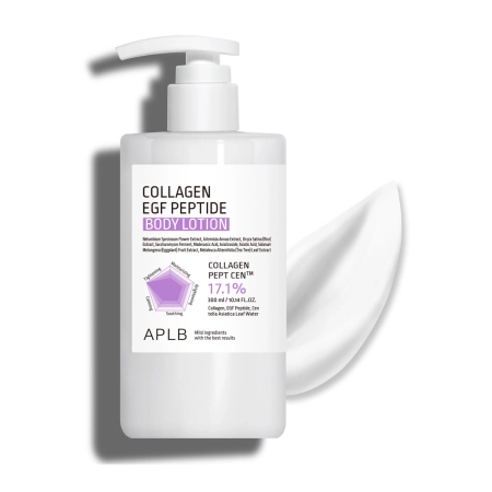 APLB - Collagen EGF Peptide Body Lotion - Зволожувально-зміцнювальний лосьйон для тіла - 300ml