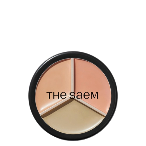 The Saem - Cover Perfection Triple Pot Concealer - Потрійний консилер у палітрі - 01 Correct Beige - 13.5gThe Saem - Cover Perfection Triple Pot Concealer - Тройной консилер в палитре - 01 Correct Beige - 13.5g