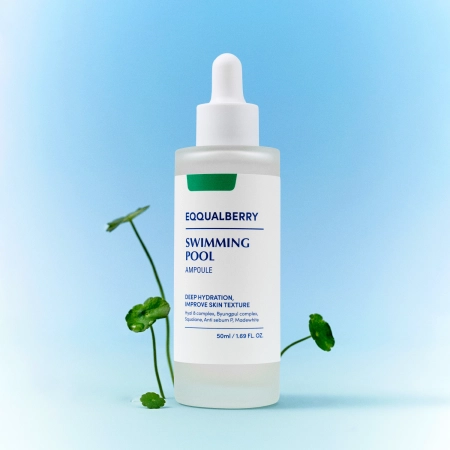 EQQUALBERRY - Swimming Pool Ampoule - Зволожувально-заспокійлива ампула для обличчя - 50ml