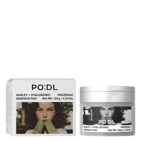 PO:DL - Barley Hyaluronic Frozen40 Essence Pads - Увлажняющие пэды для лица - 70шт.