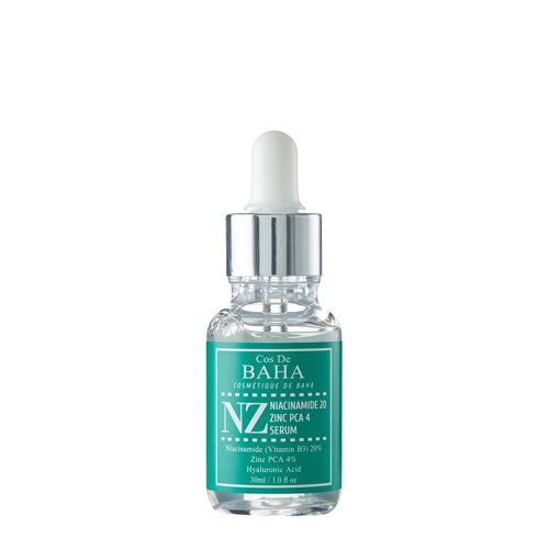 Cos De BAHA - NZ Niacinamide 20 Zinc PCA 4 Serum - Сироватка для обличчя із цинком 4% та ніацинамідом 20% - 30ml