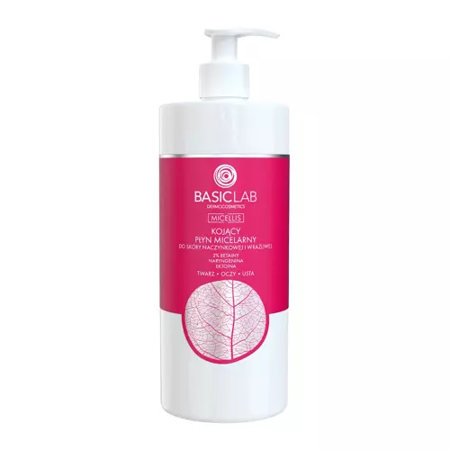 BasicLab - Micellis - Успокаивающая мицеллярная вода для кожи с куперозом и чувствительной кожи - 500ml