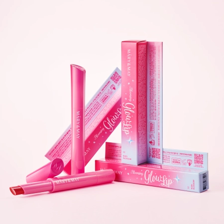 Mary&May - Blooming Glow Lip - Бальзам для губ - 02 Ruby Blossom - 1,7g