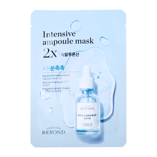 BEYOND - Intensive Ampoule Mask 2X - Hyaluronic Acid - Зволожувальна тканинна маска для обличчя - 1шт./25ml