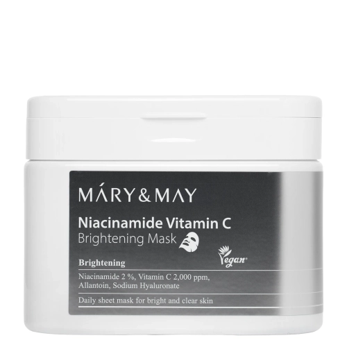 Mary&May - Niacinamide Vitamin C Brightening Mask - Набор осветляющих масок для лица - 30шт