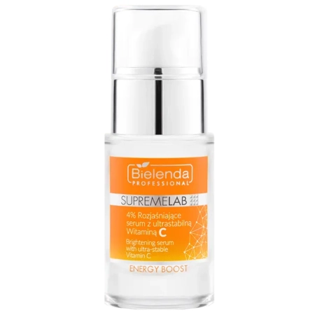 Bielenda Professional - Освітлююча сироватка з ультрастійким вітаміном С - Supremelab - Energy Boost - 4% - 15ml