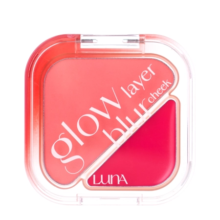 LUNA - Glow Layer Blur Cheek - Дуэт румян - 08 Strawberry Jelly - 8,5g