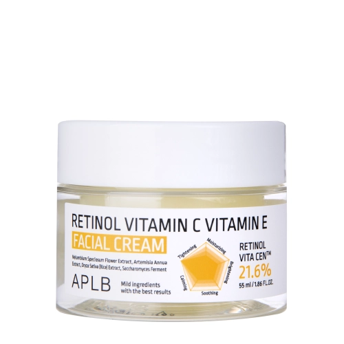APLB - Retinol Vitamin C Vitamin E Facial Cream - Крем для обличчя з ретинолом і вітамінами C та E - 55ml