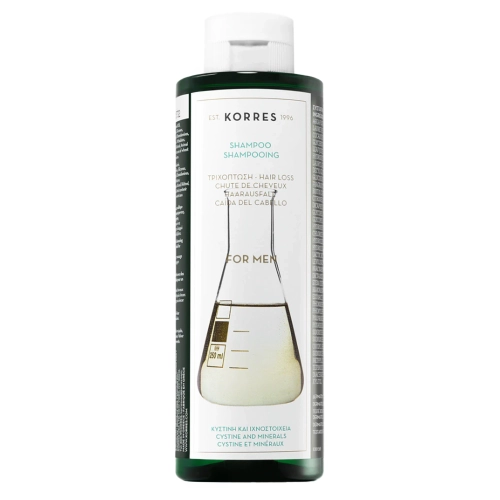 Korres - Shampoo Cystine & Minerals - Шампунь проти випадіння волосся для чоловіків - 250ml