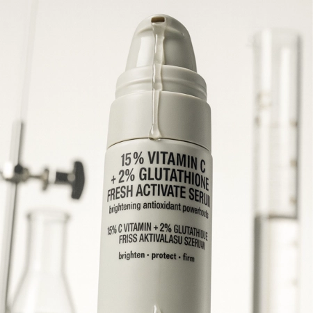 Nerds. - 15% Vitamin C + 2% Glutathione Fresh Active Serum - Активна сироватка з вітаміном C та глутатіоном - 30ml