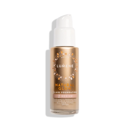 Lumene - Natural Glow Fluid Foundation SPF20 - Сяючий тональний крем - 2 Medium - 30ml