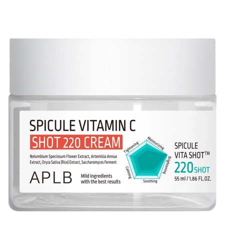 APLB - Spicule Vitamin C Shot 220 Cream - Микроигольный крем для лица с витамином С - 55ml