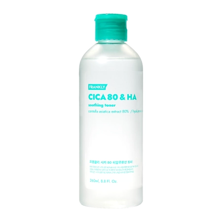 Frankly - CICA 80 & HA Soothing Toner - Успокаивающий тоник для лица с комплексом из центеллы - 260ml
