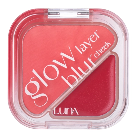 LUNA - Glow Layer Blur Cheek - Дуэт румян - 10 Cherry Compote - 8,5g