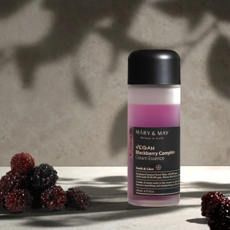 Mary&May - Vegan Blackberry Complex Cream Essence - Многофункциональная кремовая эссенция - 140ml
