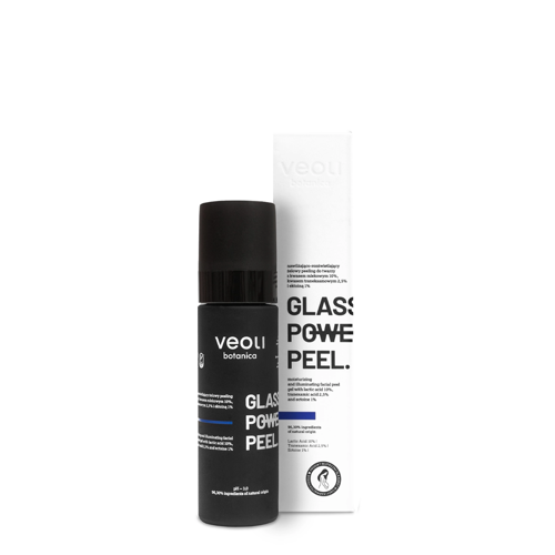 Veoli Botanica - Glass Skin Power Peel - Зволожувально-освітлювальний гель-пілінг для обличчя - 30ml