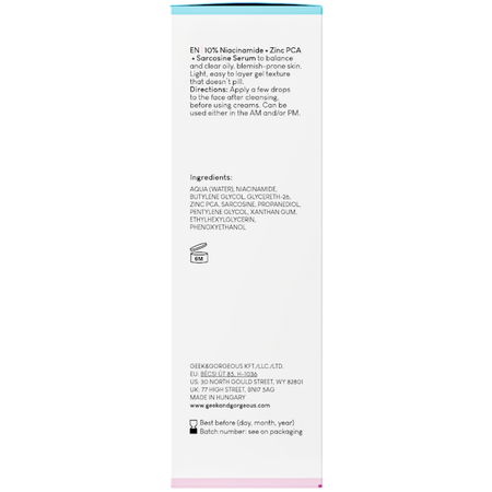 Geek & Gorgeous - Сыворотка с ниацинамидом 10% - B-Bomb - 30ml