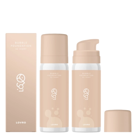 LOVRO - Bubble Foundation - Тональна основа з повітряною формулою для сяйва шкіри - 01 Ivory - 50ml