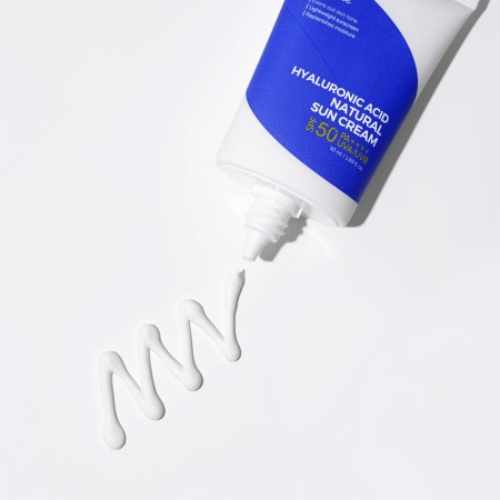 Isntree - Hyaluronic Acid Natural Sun Cream SPF50+/PA++++ - Cолнцезащитный крем для лица с физическим фильтром - 50ml